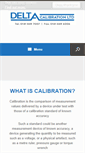 Mobile Screenshot of deltacalibration.com